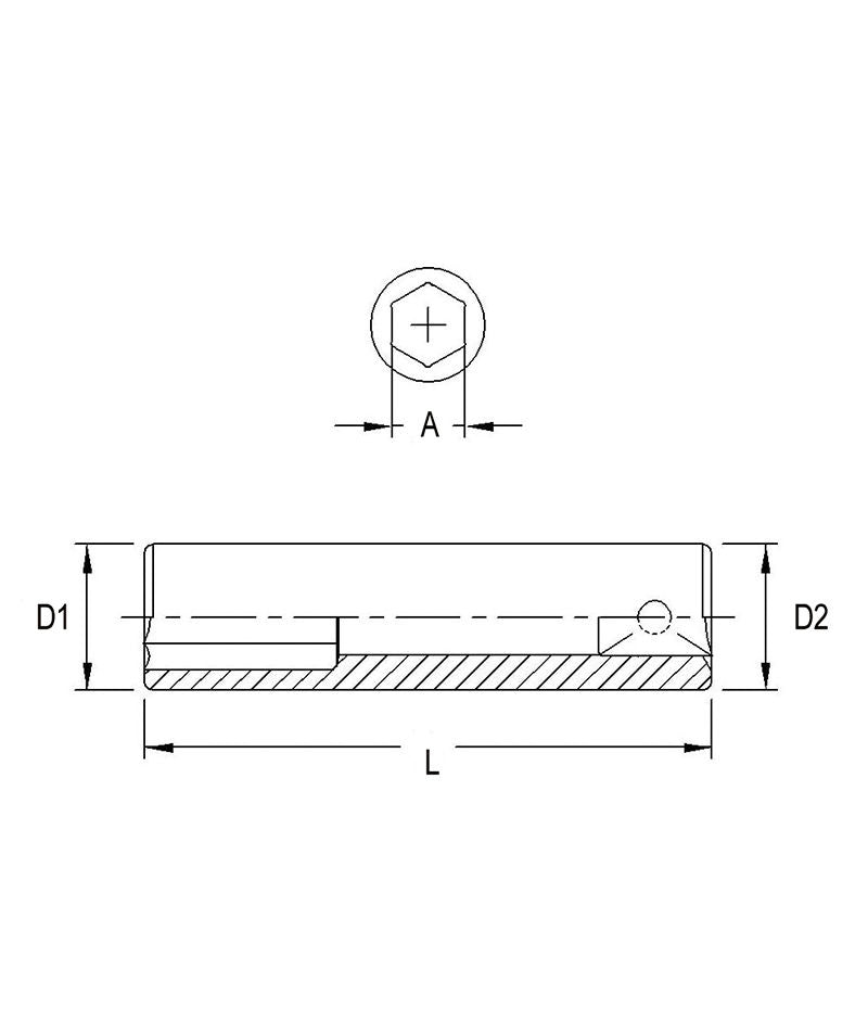 Genius 316310 - Deep Impact Socket 10 mm Metric 3/8" Drive 6 pt