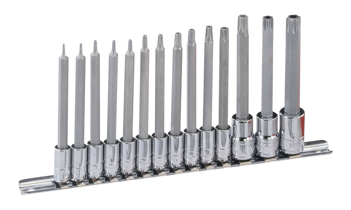 14PC 1/4"-3/8"DR. LONG STAR BIT SOCKET SET