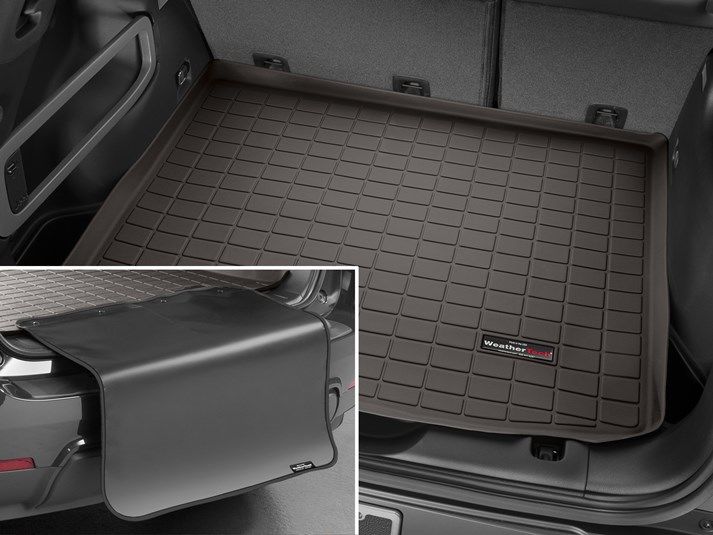 Weathertech® • 43848SK • Cargo/Trunk Liner • Cargo/Trunk Liner with bumper protector • Cocoa • Trunk • BMW X1 16-22