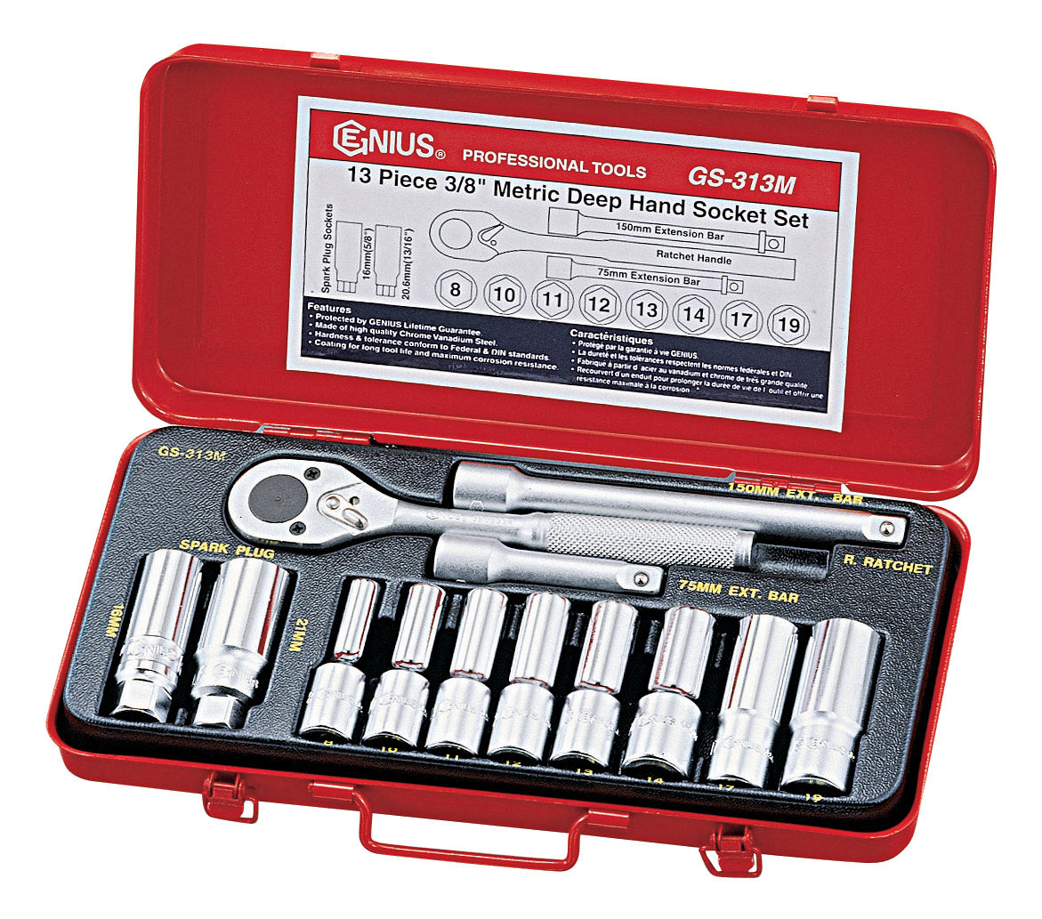 13PC 3/8"DR. HAND DEEP SOCKET