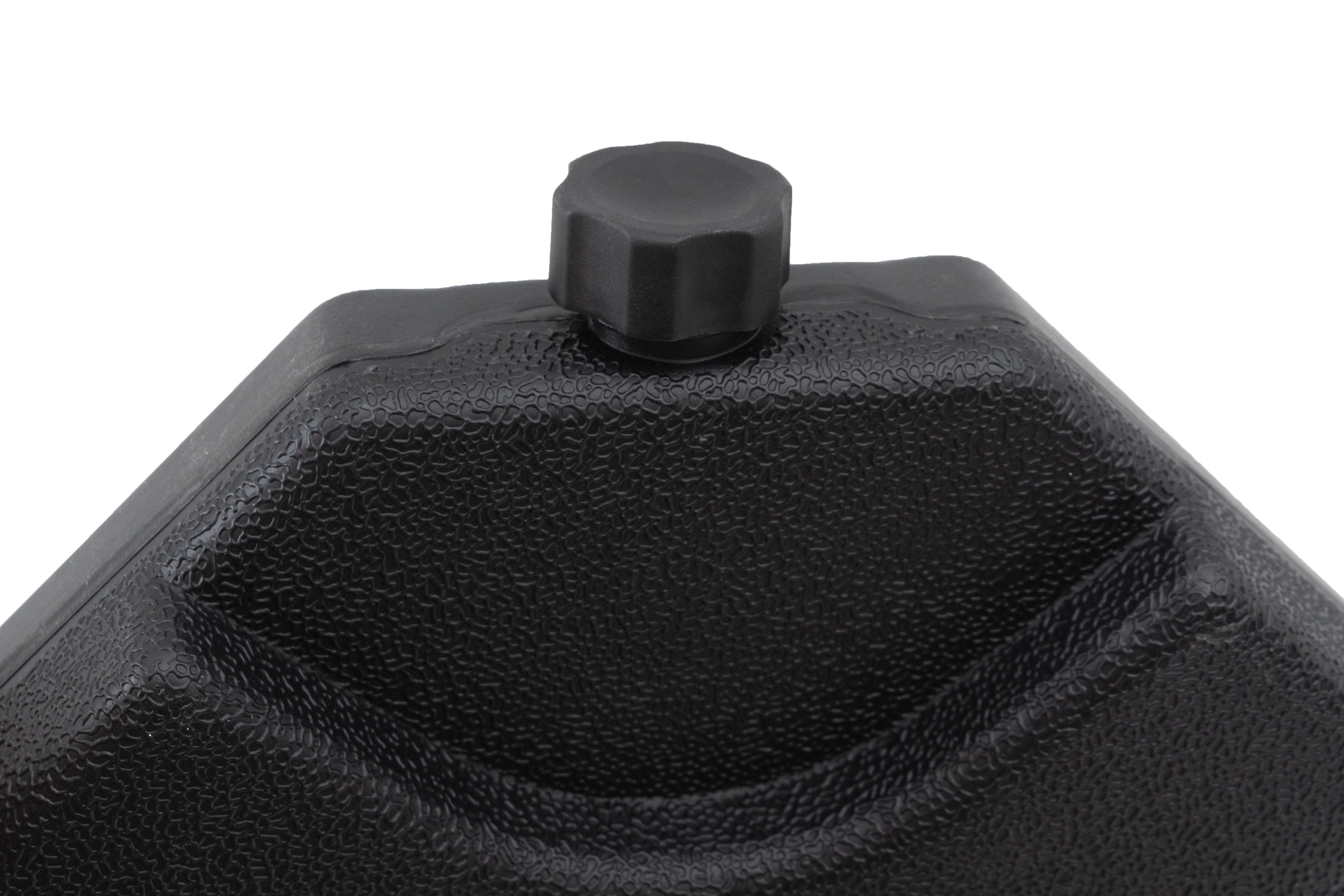 4 Piece Plastic Fillable Offset Umbrella Base - Black