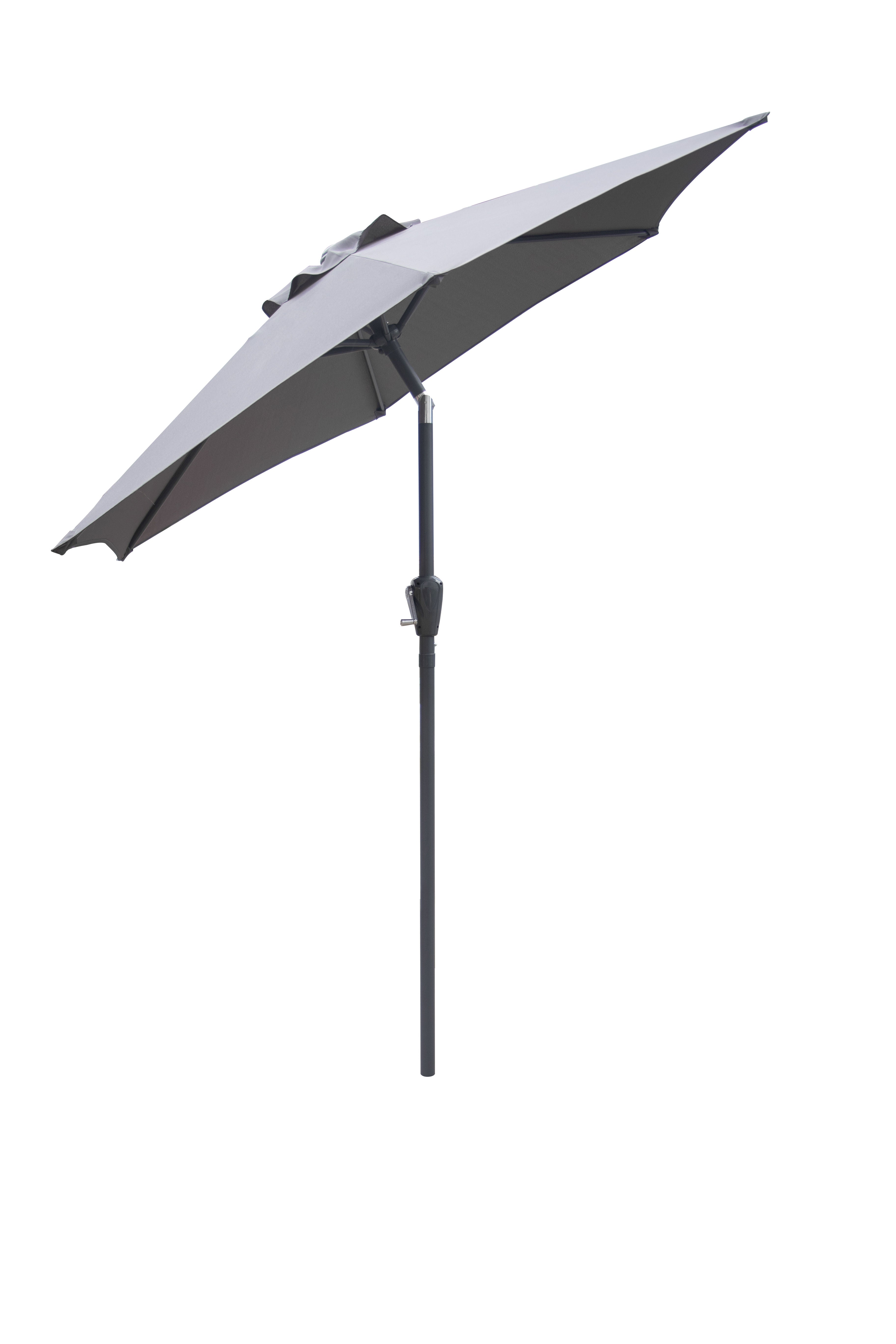 7' Tilting market umbrella, w/out base, cover included CHARCOAL