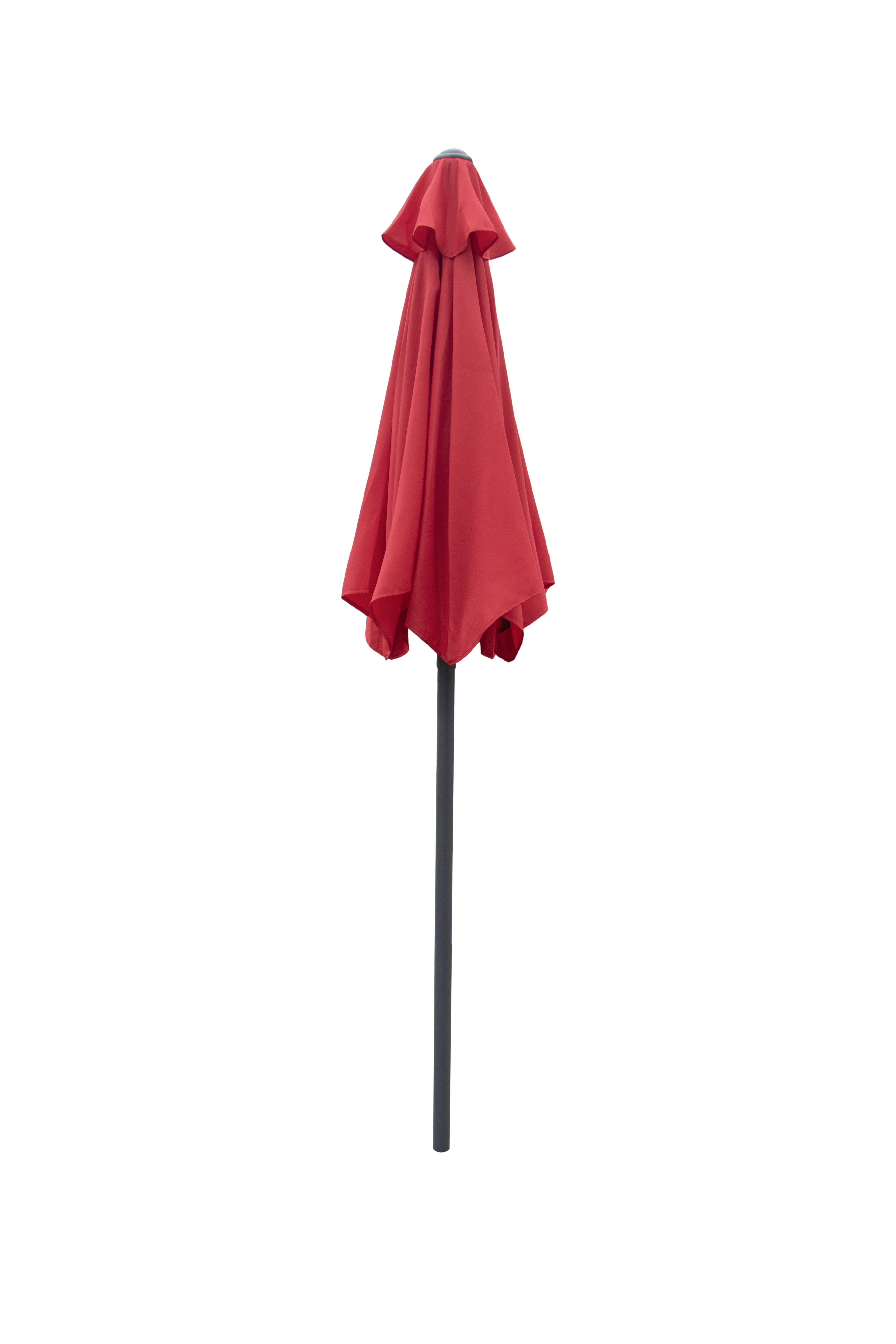 7' Tilting market umbrella, w/out base, cover included RED