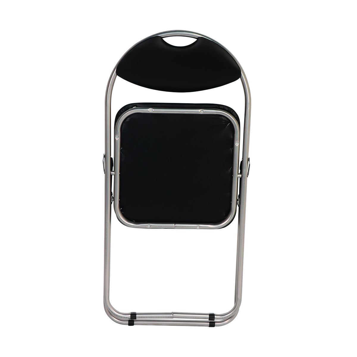 (6) Steel and polyurethane folding chair BLACK