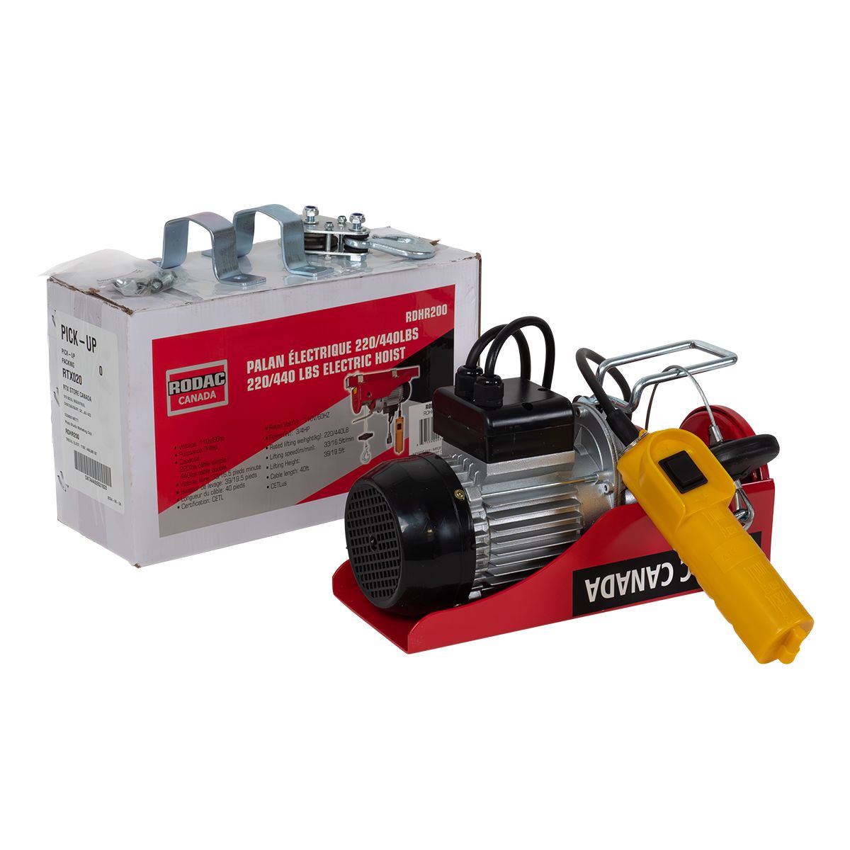 Electric Hoist 110V 440 Lbs