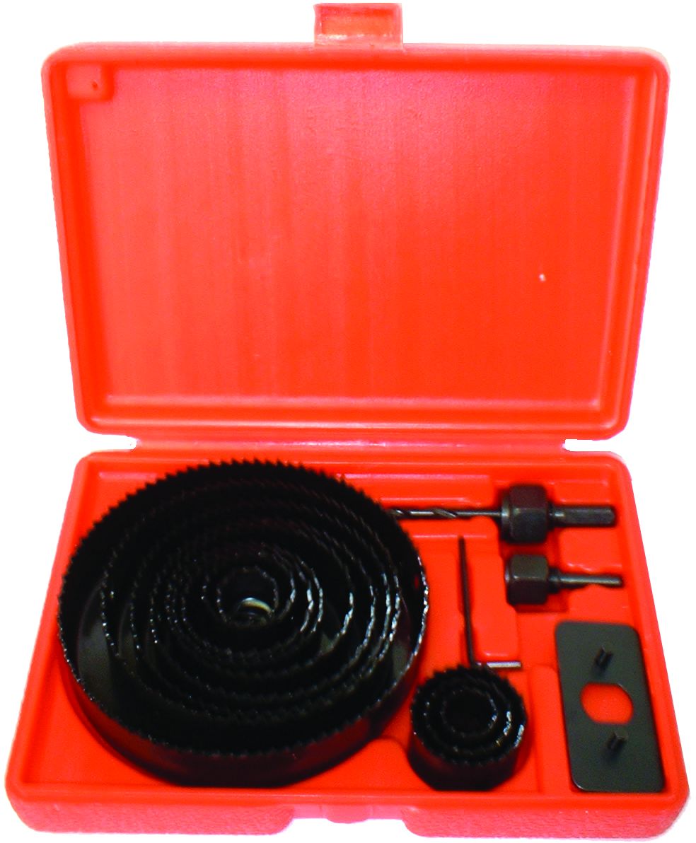 Hole Saw Kit - 16 Pieces