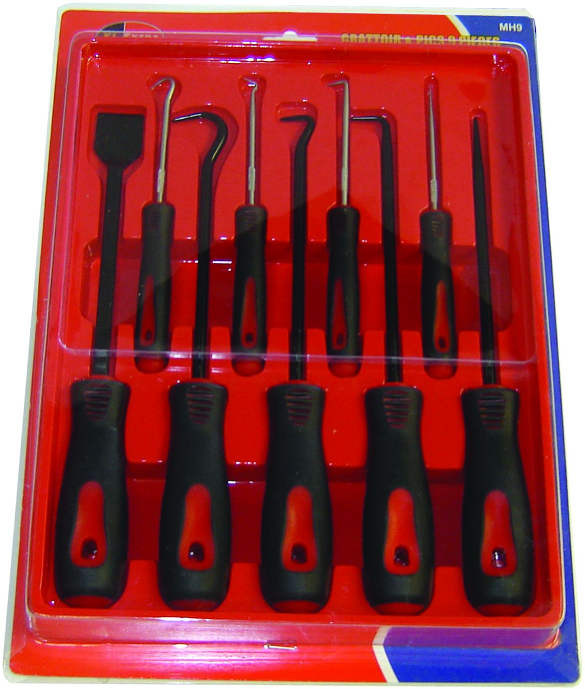 Scraper, Pick & Hook Set-9 Pieces