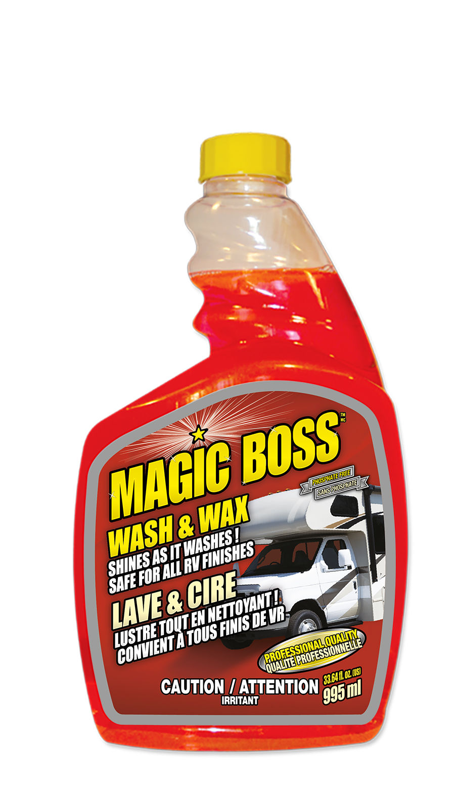 Magic Boss 1300 - Box of 12, Wash & Wax (995 ml)