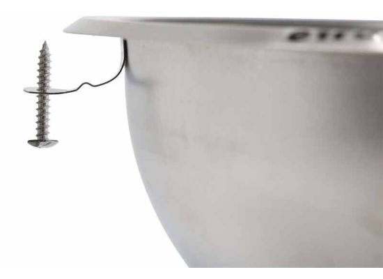 Sunrise Pipe 13TF0105 - 10" Round Stainless Steel Sink