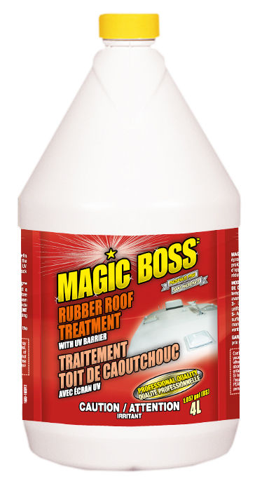 Magic Boss 1893 - Box of 4, Rubber Roof Treatment with UV Barrier (4 L)