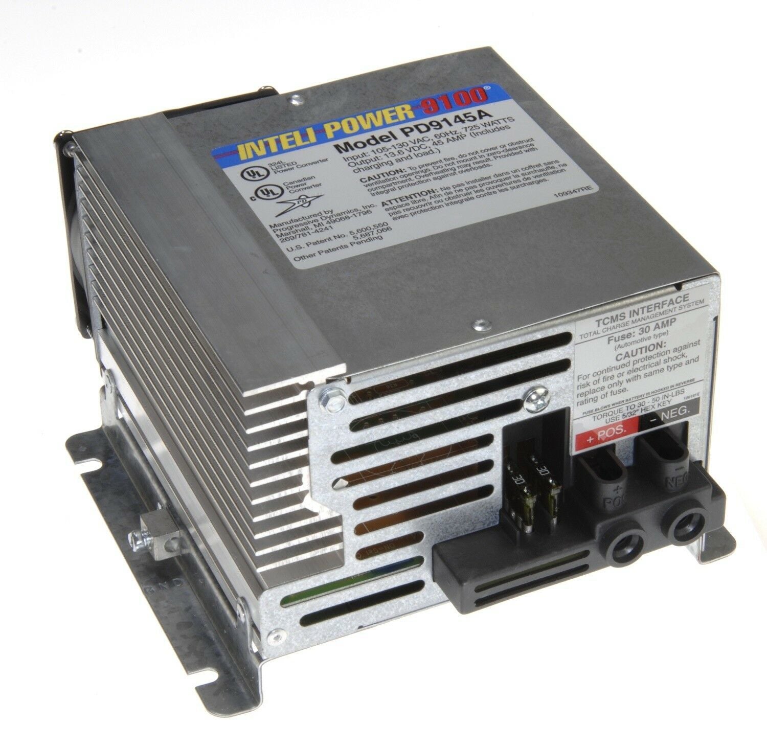 Progressive Industries PD9145AV - Inteli-Power RV Converter and Battery Charger, 12V, 45 Amps