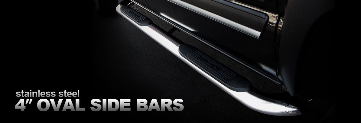 U-Guard® • SO-1433 • Stainless Steel 4" Oval Nerf Bars