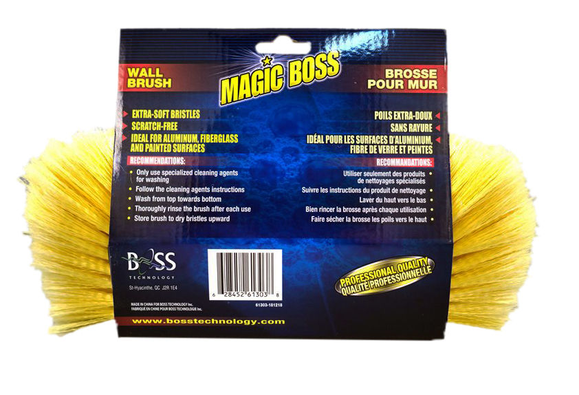 Magic Boss 61303 - Box of 6, RV 3 Sided Wash Brush 11" - Walls