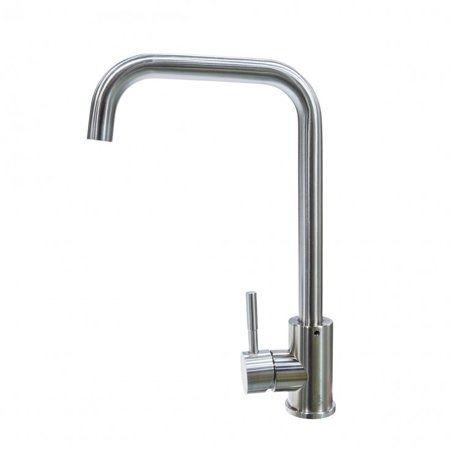 Lippert Components 719325 - Square Gooseneck Stainless Steel Faucet