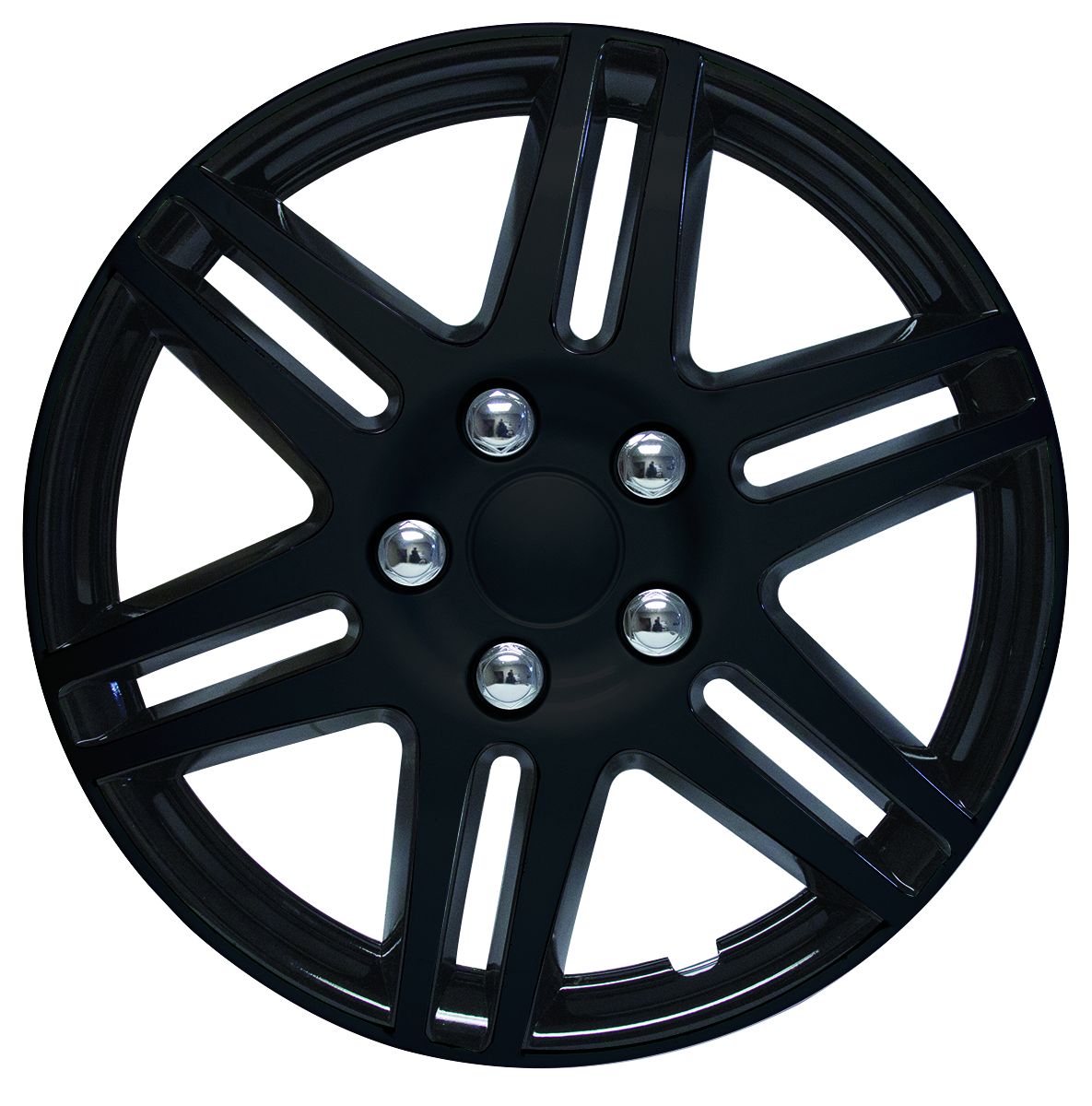 RTX 80-1415B-1  (SOLD PER UNIT) ABS Wheel Cover - Black 15"