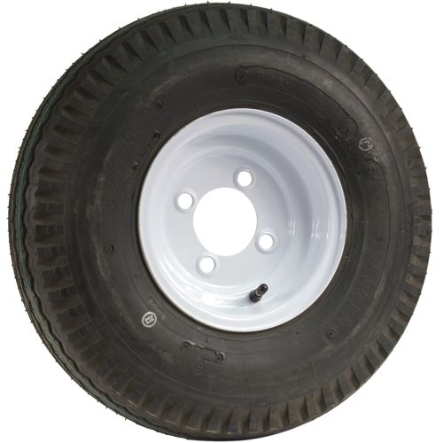 Greenball GBT0874H4RW - Towmaster Tire & Rim 18.5 X 8.5 X 8 White Standard 2.81