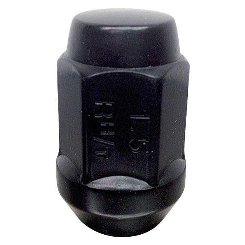 Westcoast W1015HB - (1) Black 1-PC Bulge Acorn Cone Seat Nut 12X1.5 35mm 19mm Hex