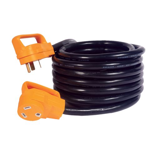 Camco 55191 - 30Amp Power Grip 25' Extension Cord   - 90M/90F125V/3750W10G