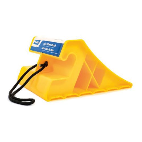 Camco 44475 - Super Wheel Chock with Rope  - Yellow