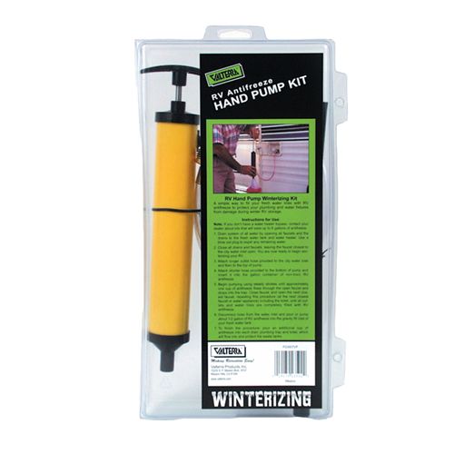 Valterra 09-2337 - Antifreeze Hand Pump with City Water Connection Hose for RV Winterizing