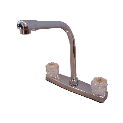 8" DECK FAUCET WITH HIGH RIS