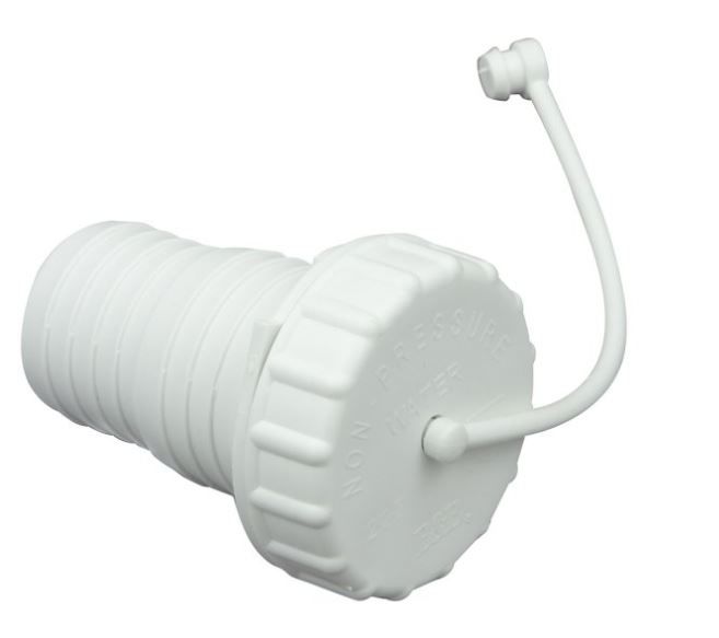 B&B Molders 94245 - Polar White Plastic Replacement Water Fill Cap with Spout & Strap