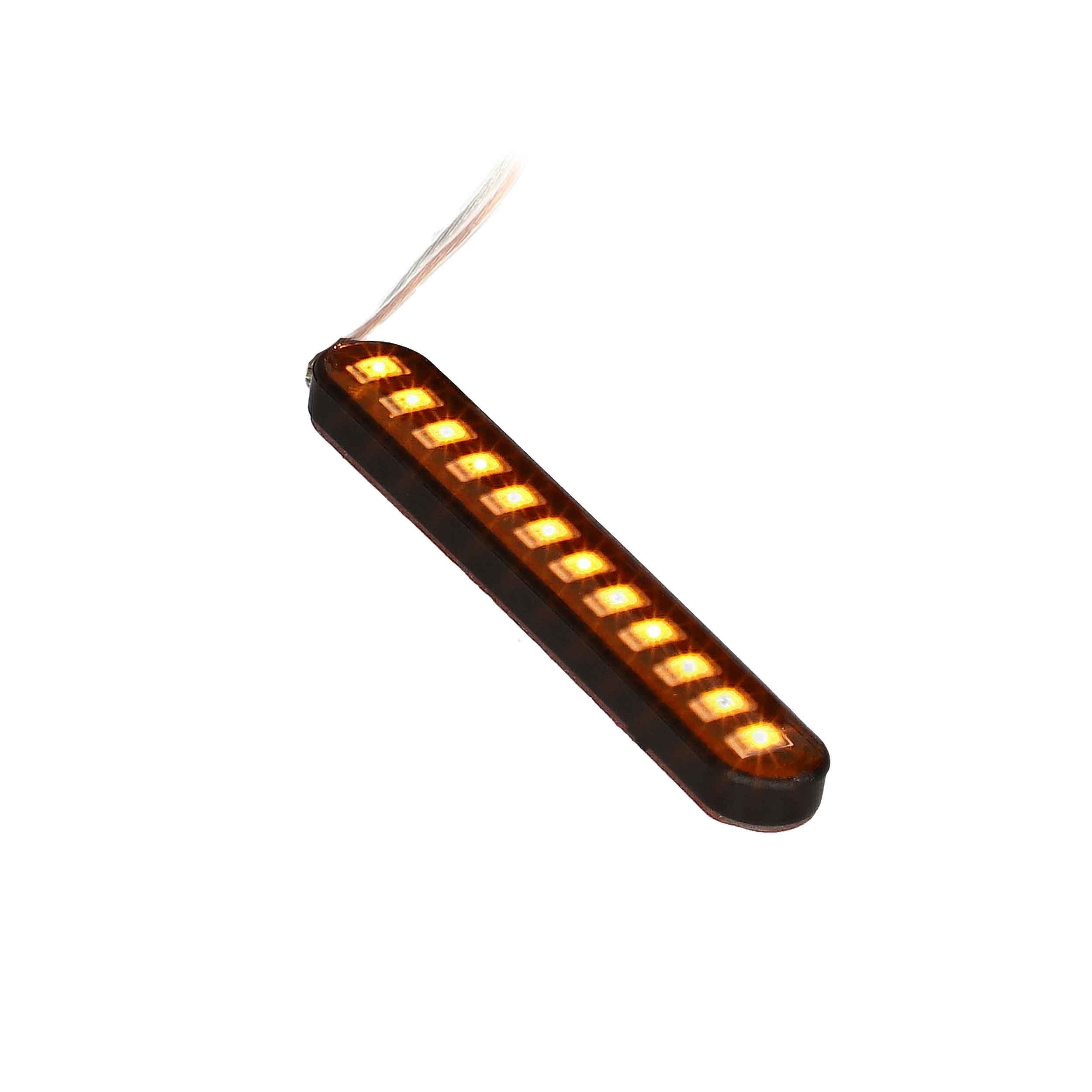 Saddle Tramp BC-STS3 - Amber Sequential Turn Signal - 3 Inch, 12 LED, Set of 2