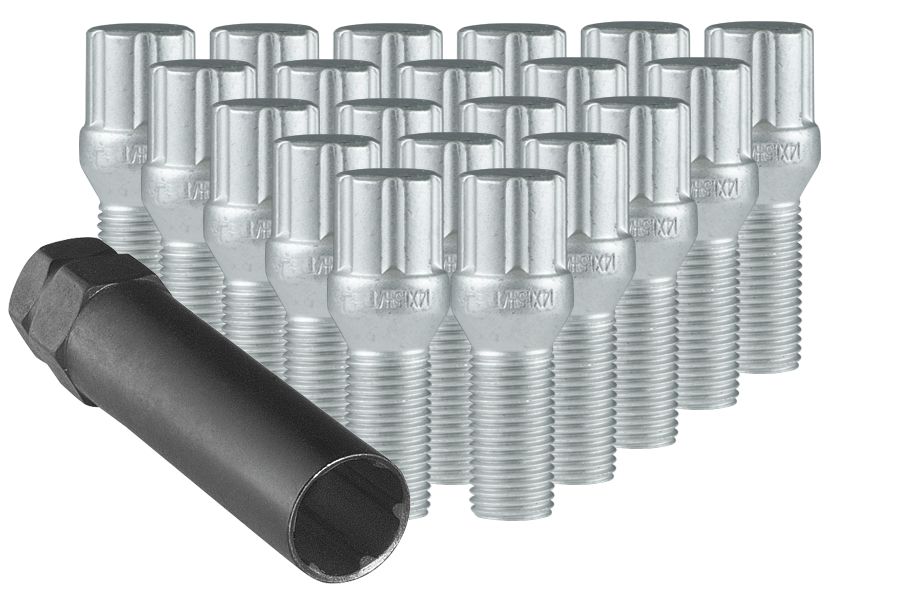 Ceco - (20) Dacromet 6 Spline Bolts 14X1.50 28mm Thread Length W/LOCK