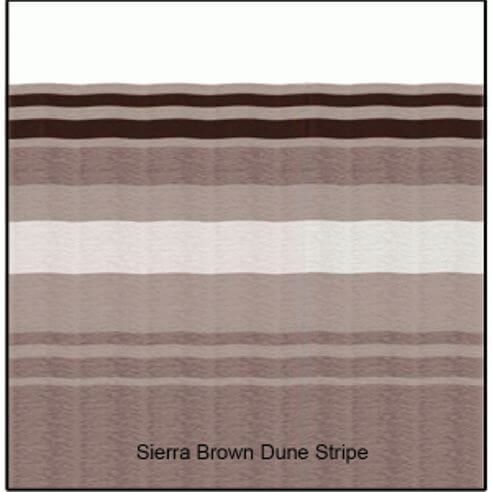 Carefree JU218A00 - 1Pc Fabric 21' Sierra Brown Awning with White Weatherguard