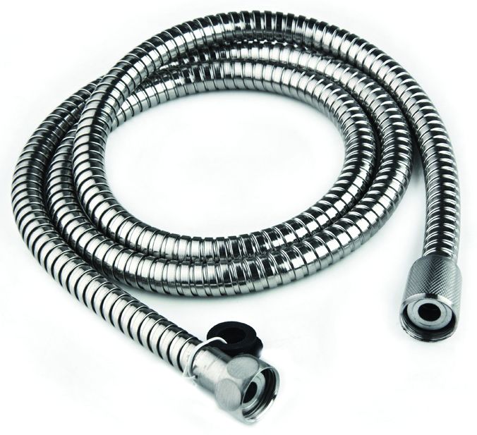 Dura Faucet DF-SA200-CP - Dura 60" Stainless Steel RV Shower Hose - Chrome Polished