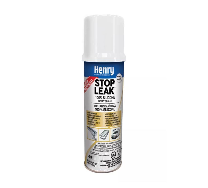 Henry Company HE481W077 - Stop Leak 100% Silicone Aerosol Spray White