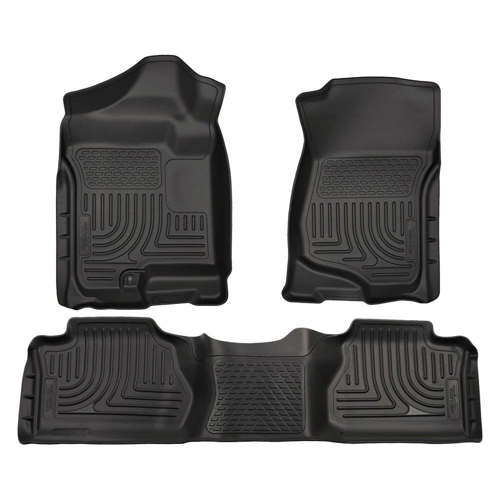 Husky Liners® • 98211 • WeatherBeater • Floor Liners • Black • First & Second Row
