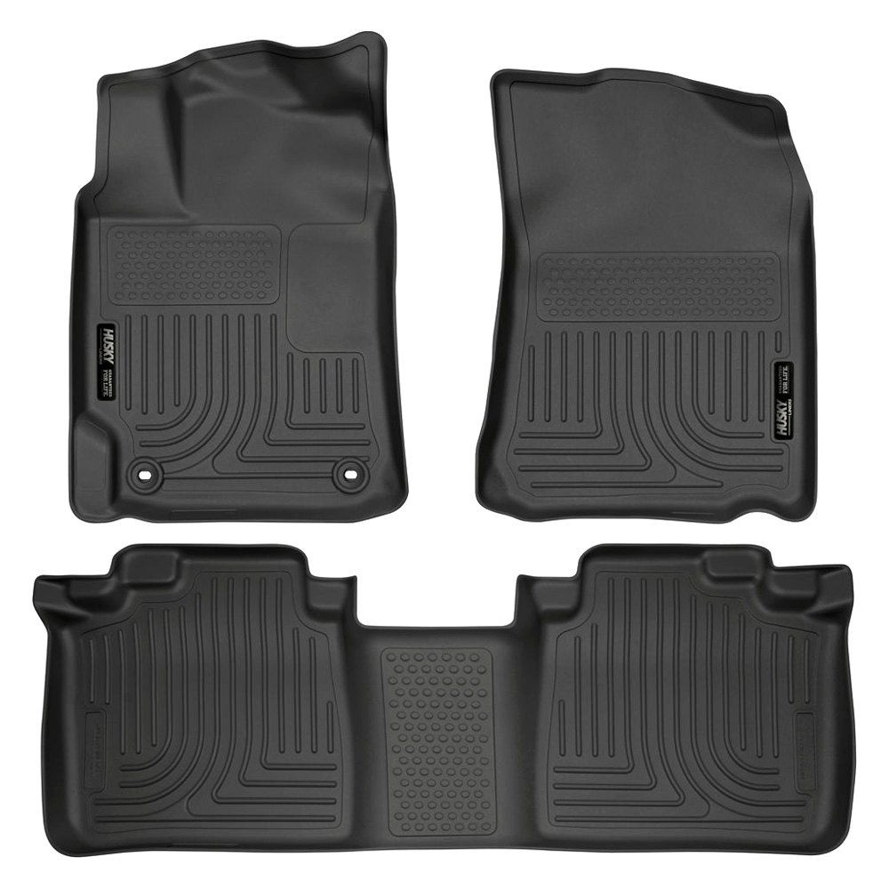 Husky Liners® • 98901 • WeatherBeater • Floor Liners • Black • First & Second Row