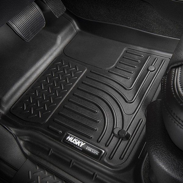 Husky Liners® • 99681 • WeatherBeater • Floor Liners • Black • First & Second Row