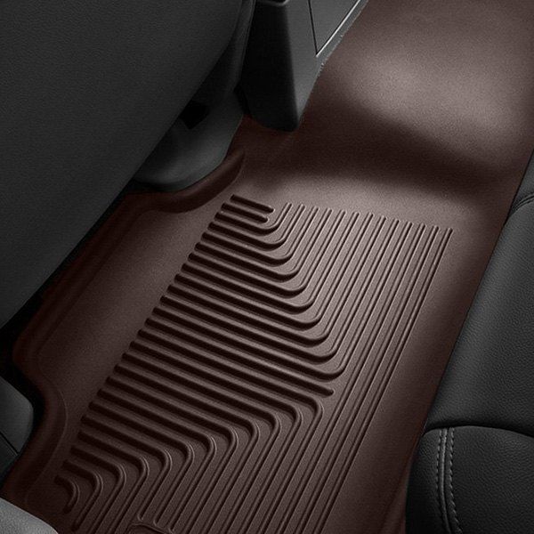 Husky Liners® • 55621 • X-Act Contour • Floor Liners • Black • Front • Ford Taurus 10-19 | Lincoln MKS 09-16