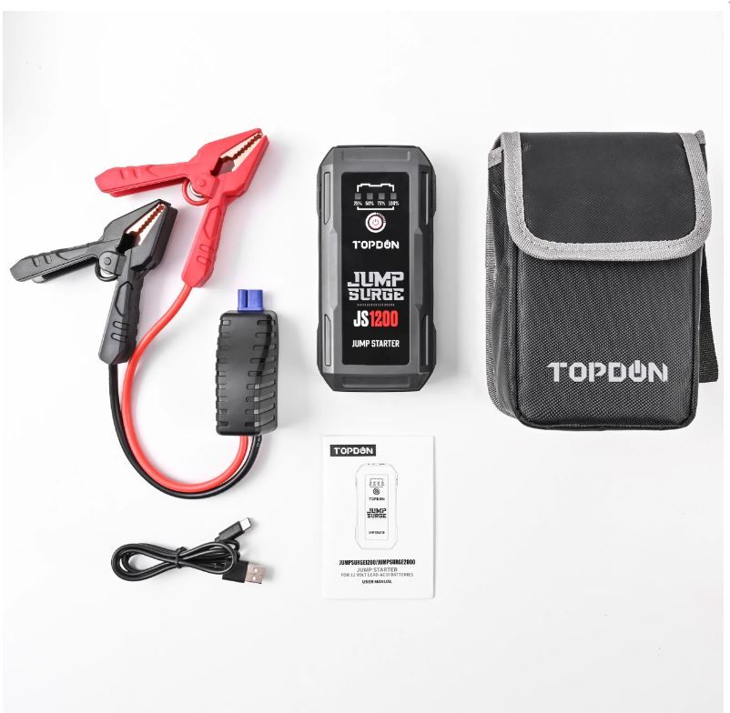 Topdon JS1200 - 1200 Peak Amp Jump-Starter and power bank