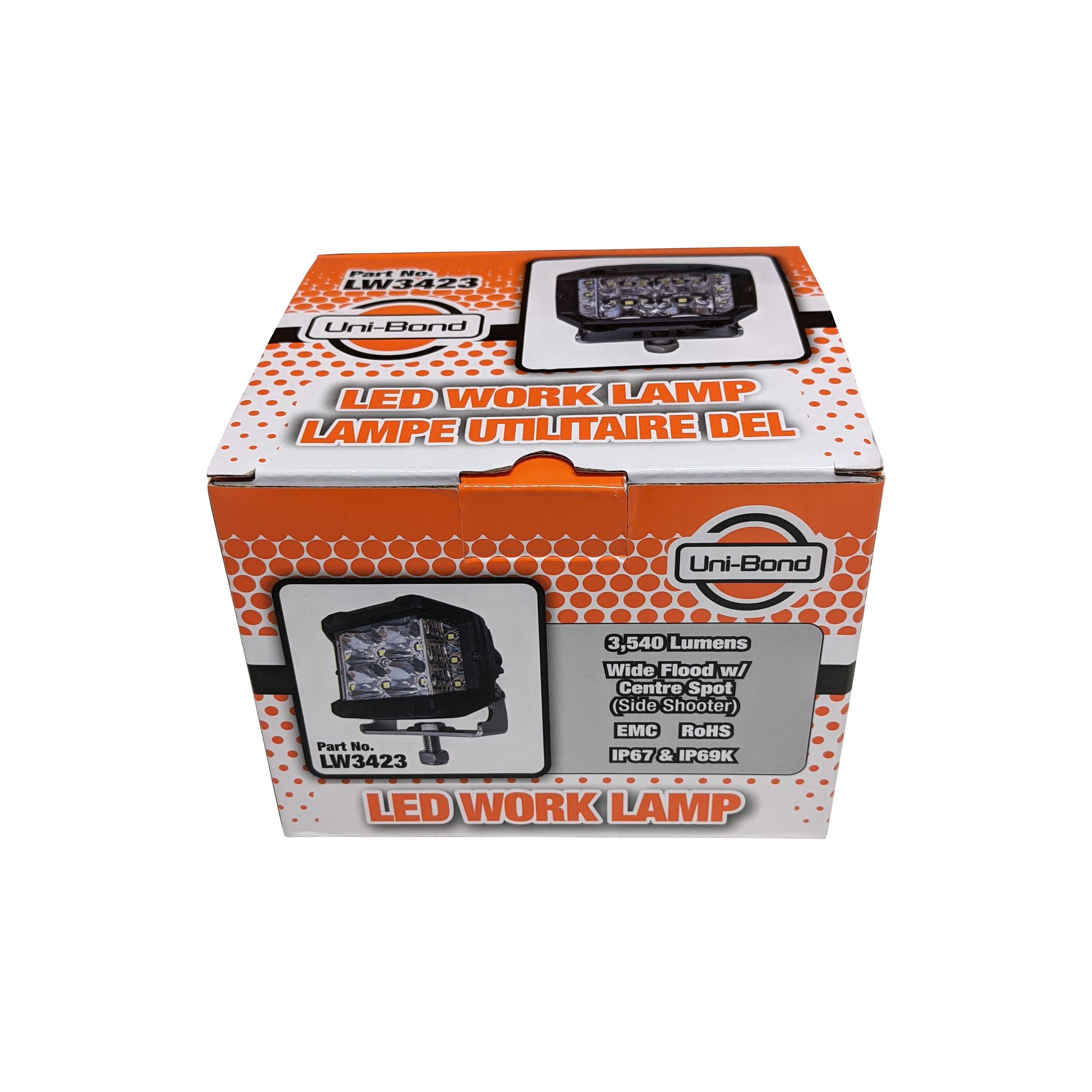 Uni-Bond LW3423 - 3.5 x 3.75" LED Wide Flood/Spot Lamp