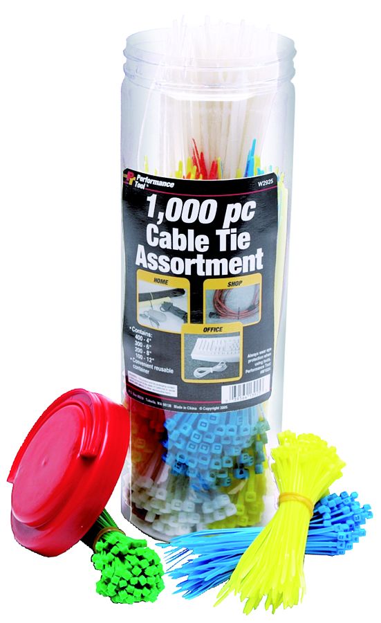 Performance Tools PTW2925 - Cable Tie Assortments
