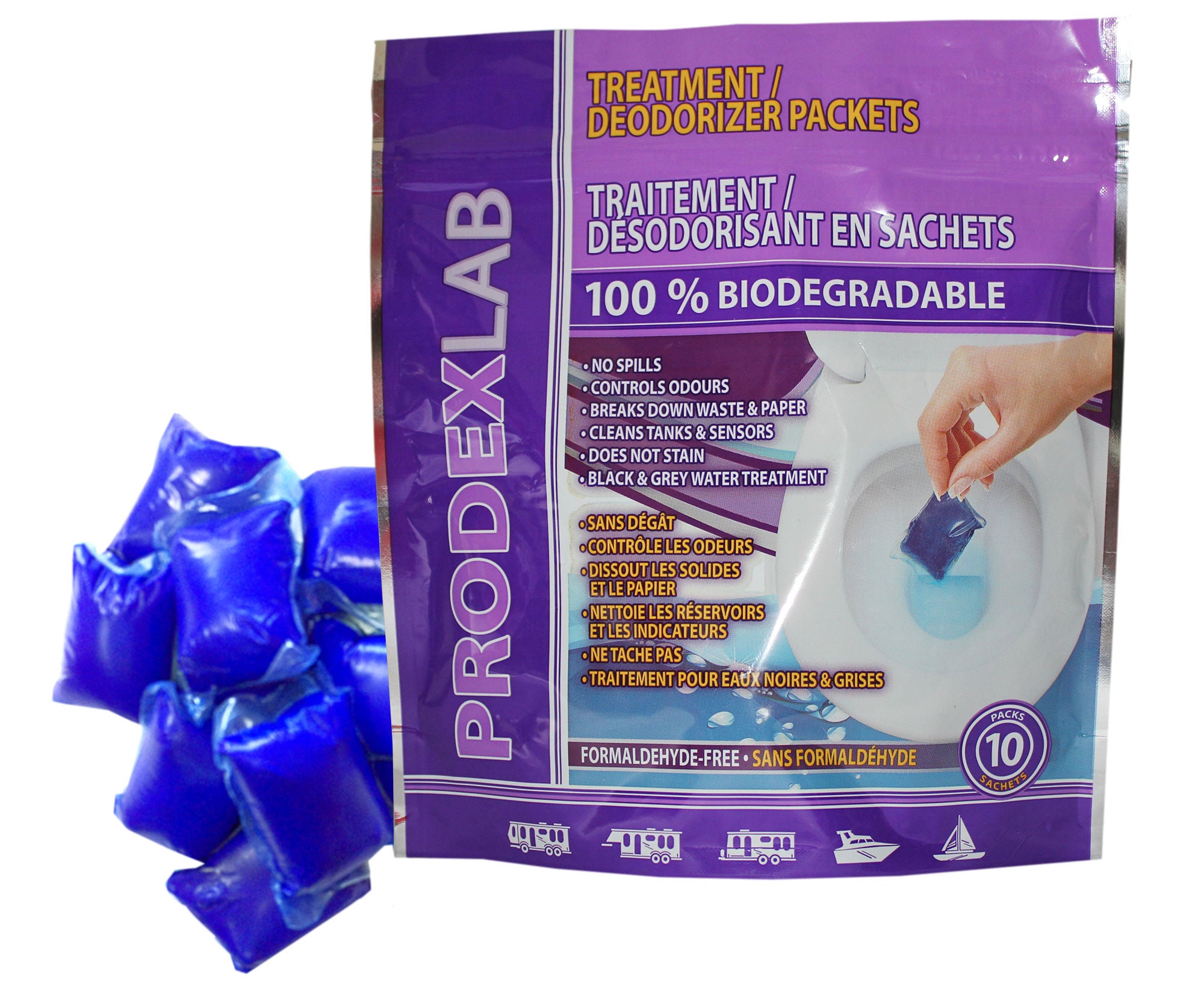 Prodexlab Q8900 - Treatment/ Deodorizer packs (10/bag)