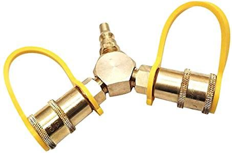 Fairview Fittings QD-GMC4-Y - Gas-Flo Quick Disconnect 1/4" Y-Splitter