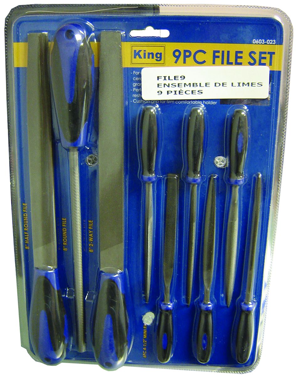 KingTools RDFILE9 - File Kit - 9 Pieces