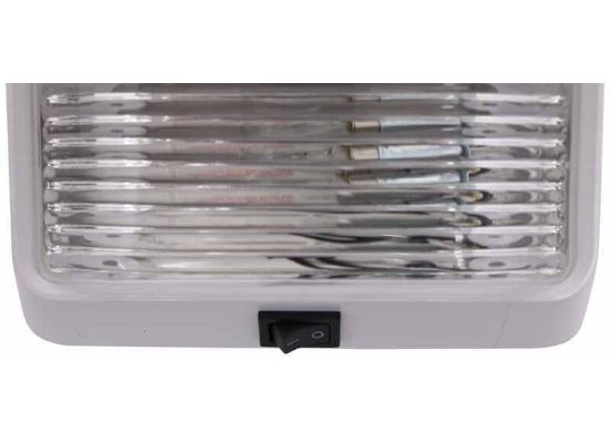Optronics RVPL3C - RV Rectangular Porch and Utility Light with Switch - Clear