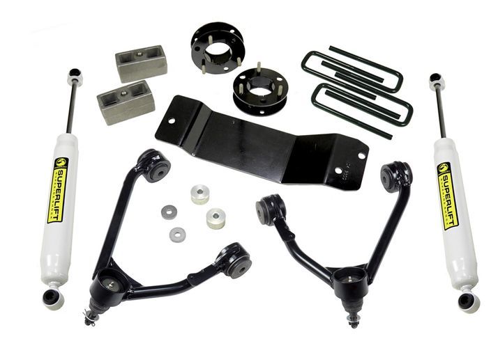 Superlift® • 3700 • Suspension Lift Kit • 3.5"x 3.5" • Front and rear • GM/Chevy 2WD/4WD 1500 07-16 Cast Steel