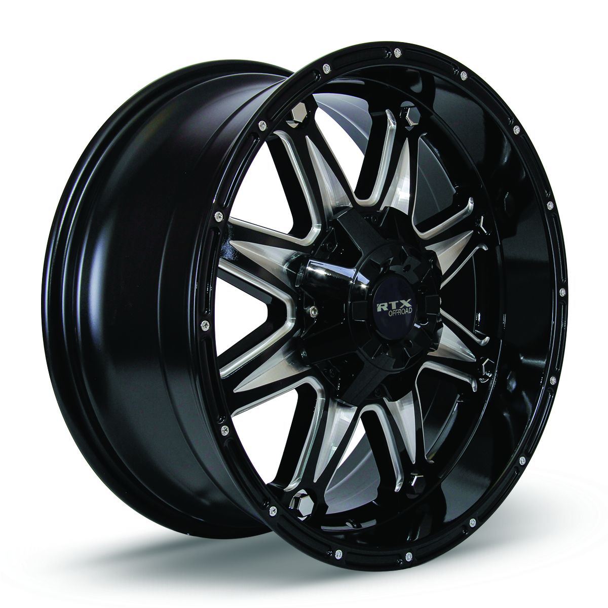 Spine • Black with Milled Spokes • 20x9 8x170 ET15 CB125
