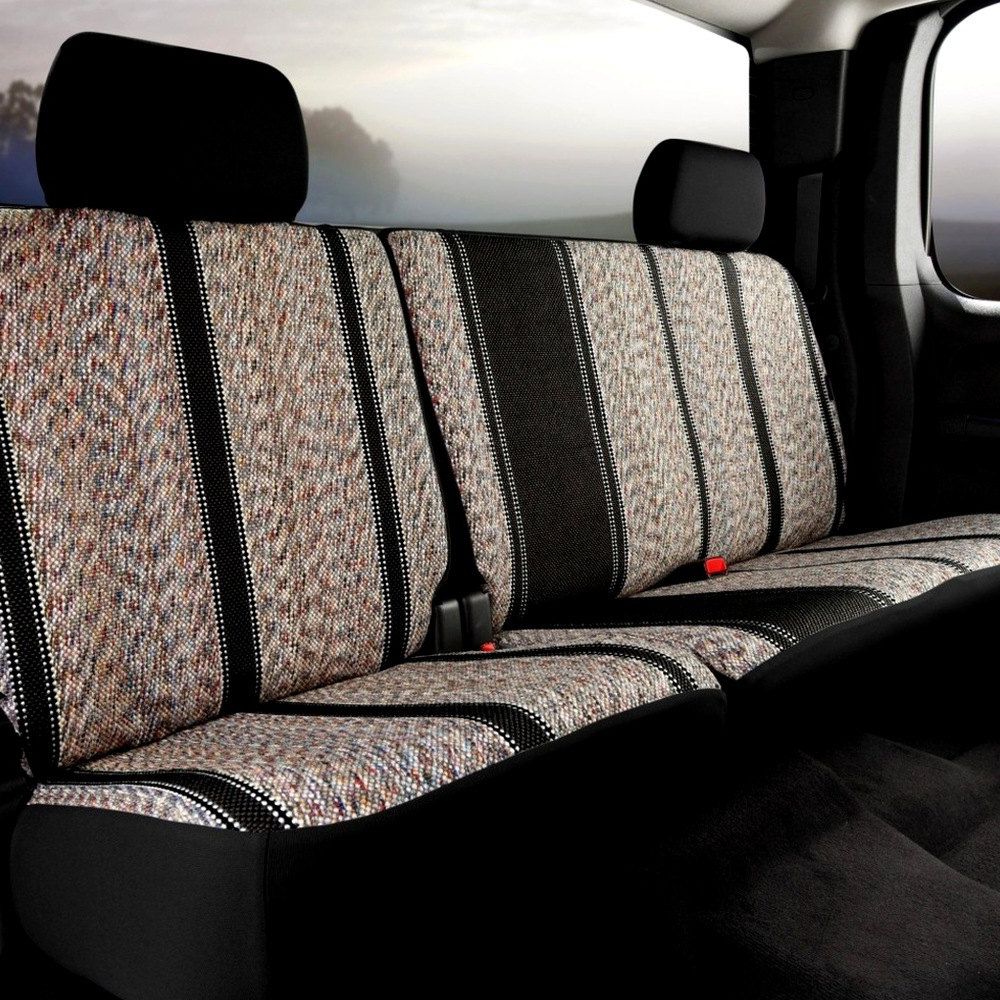FIA® • TR42-67 BLACK • Wrangler Series Original • “Authentic Saddle Blanket” custom fit truck seat covers
