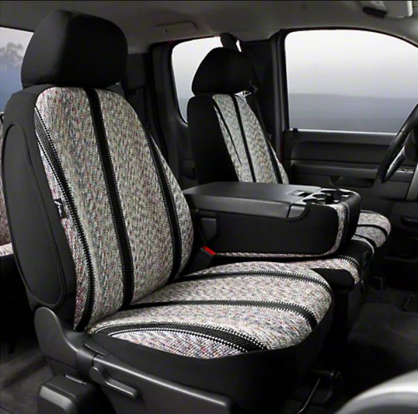 FIA® • TR47-35 BLACK • Wrangler Series Original • “Authentic Saddle Blanket” custom fit truck seat covers
