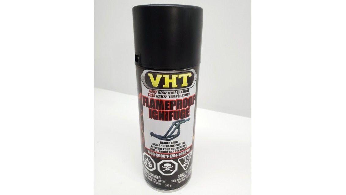 VHT CSP102 High Temperature Flameproof Header Paint, 312g Black — One