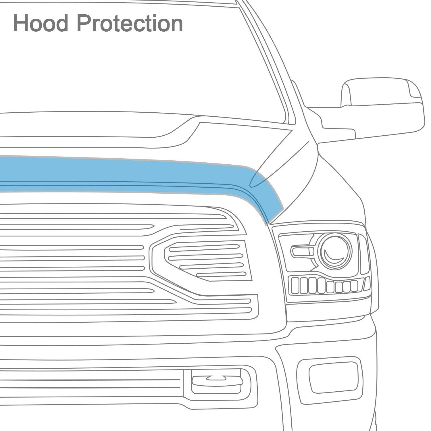 AVS® • 21762 • Hoodflector • Smoke Hood Shield • Chrysler Pacifica 17-22