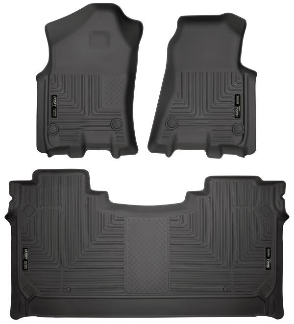 Husky Liners® • 94001 • WeatherBeater • Floor Liners • Black • Front and 2nd row • Ram 1500 19-22