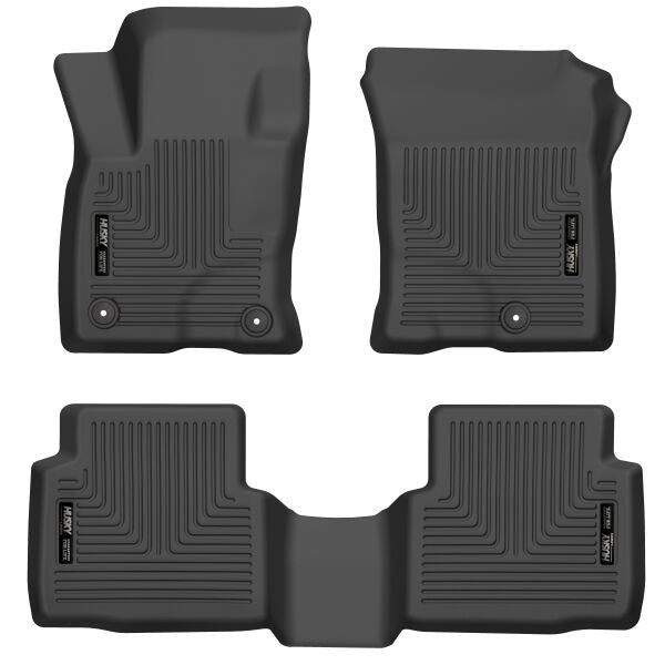 Husky Liners® • 95721 • WeatherBeater • Floor Liners • Black • Front & 2nd row • Ford Escape 20-21
